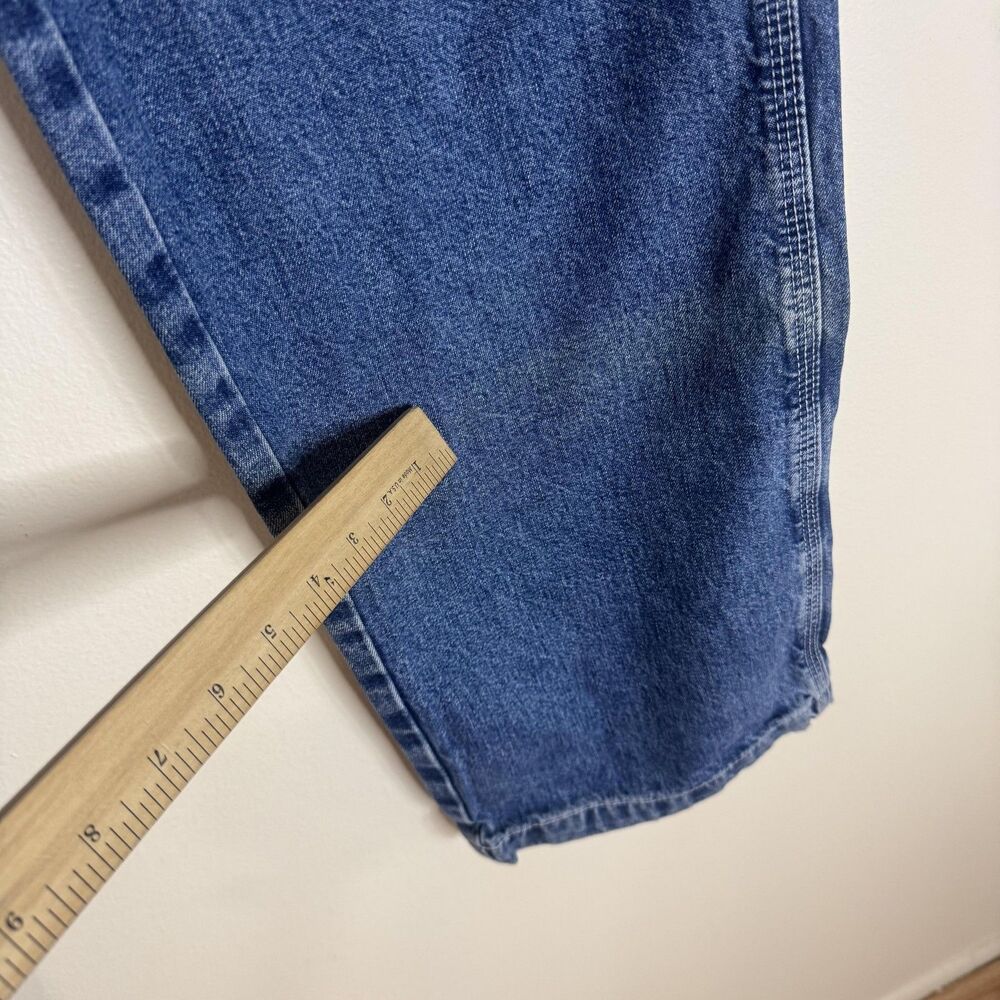 Vintage Tommy Hilfiger Jeans Womens 8 Blue High Rise Carpenter Wide Leg Y2K - Picture 5 of 12